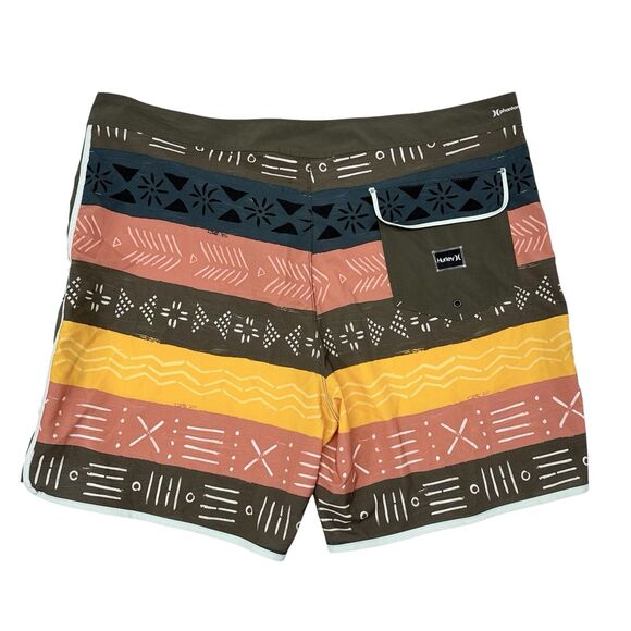 Hurley Board Shorts Men's Size 40 Phantom Native Aztec Hybrid Swim Suit Trunks‎ - Picture 2 of 8